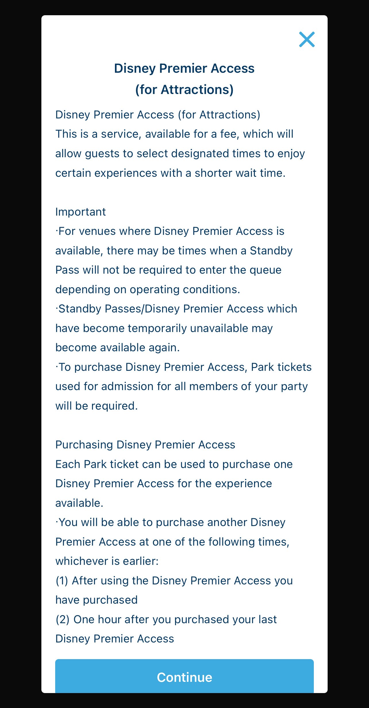 도쿄 디즈니랜드 DPA(Disney Premier Access) 구입하는 방법 - 7