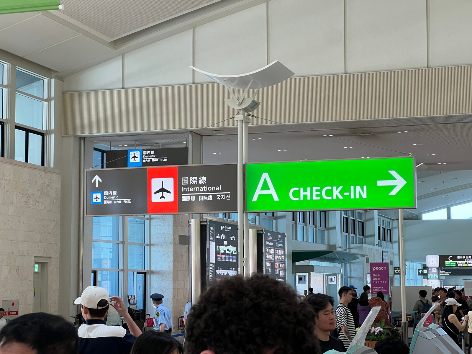 오키나와 제주항공 체크인 카운터