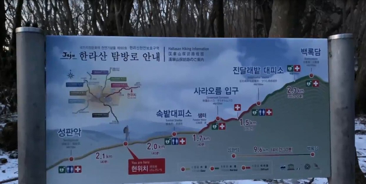 한라산 겨울 성판악코스 등반과 백록담 본 후기 등산 초보 - 10