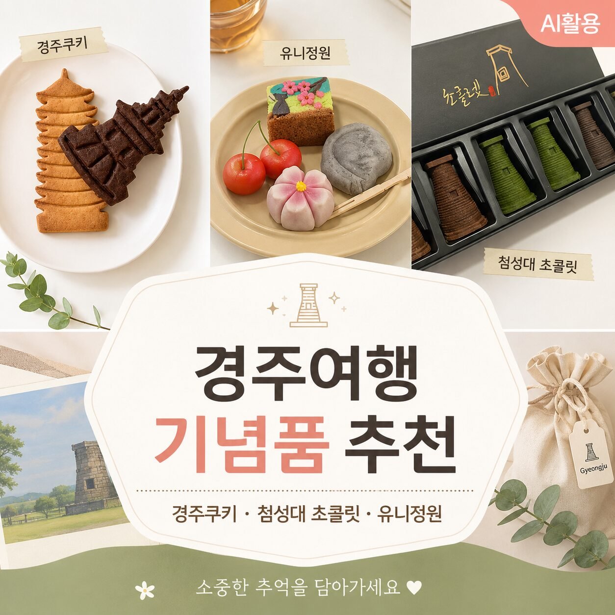 경주여행 기념품 추천 3곳
