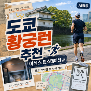 도쿄 황궁런 코스와 아식스 런스테이션 이용요금·샤워·렌탈 후기 - 10