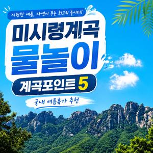 미시령계곡 물놀이 하기 좋은 계곡포인트5! 국내 여름휴가로 이만한 곳이 있을까? - 3