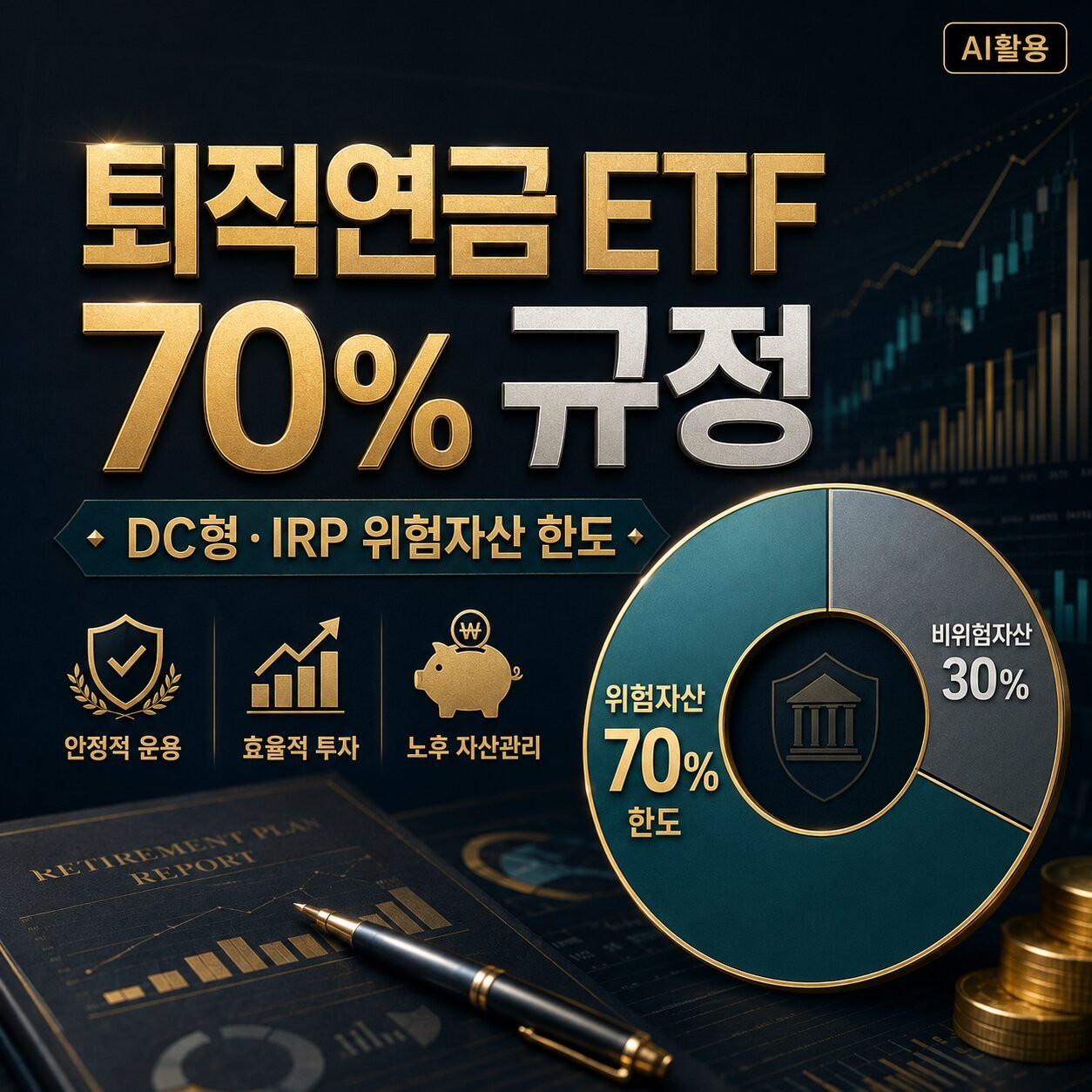 퇴직연금 ETF DC형 vs IRP 차이, DB형까지 한 번에 정리 퇴직연금 ETF 70% 규정