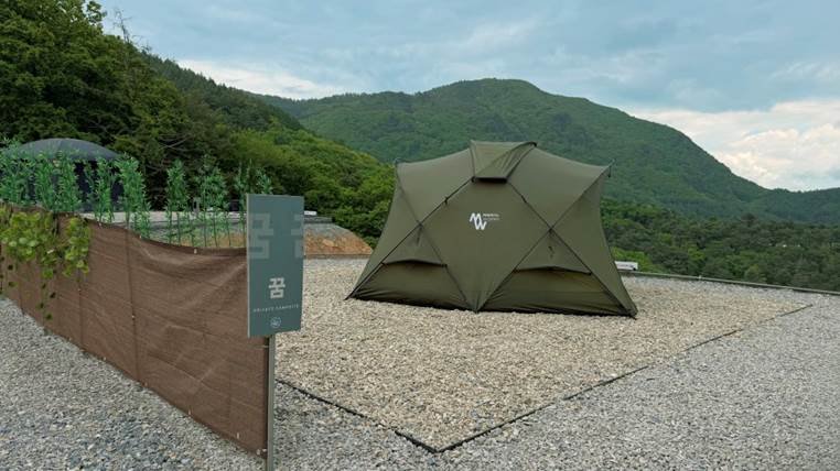 쉼오지캠프 전체 사이트 리뷰|하늘존·산맥존 명당자리 추천 꿈사이트 실제 피칭 모습