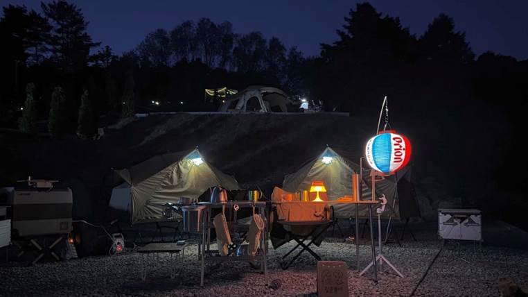 쉼오지캠프 전체 사이트 리뷰|하늘존·산맥존 명당자리 추천 야경 풍경