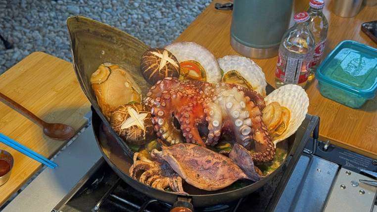쉼오지캠프 전체 사이트 리뷰|하늘존·산맥존 명당자리 추천 캠핑메뉴 해물탕