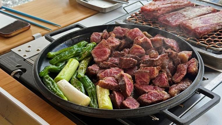 쉼오지캠프 전체 사이트 리뷰|하늘존·산맥존 명당자리 추천 캠핑메뉴 우대갈비2