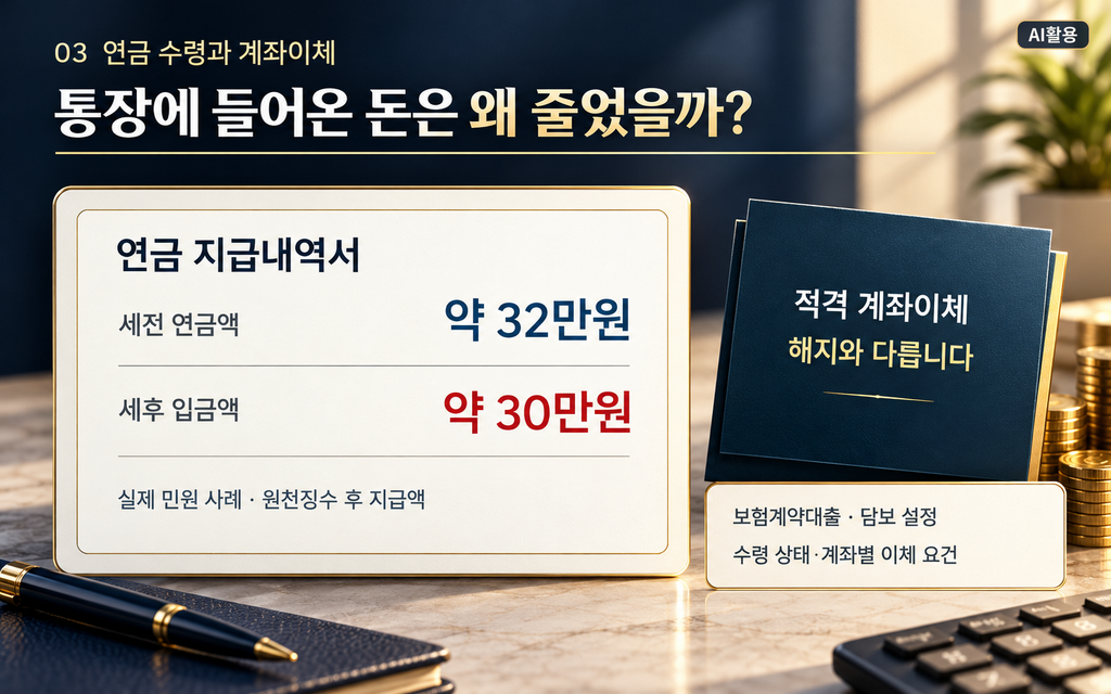 연금저축 주의사항┃가입부터 연금 수령까지 꼭 확인할 5가지 연금저축 연금 수령액 월 약 32만원과 30만원 차이 및 계좌이체 제한 조건