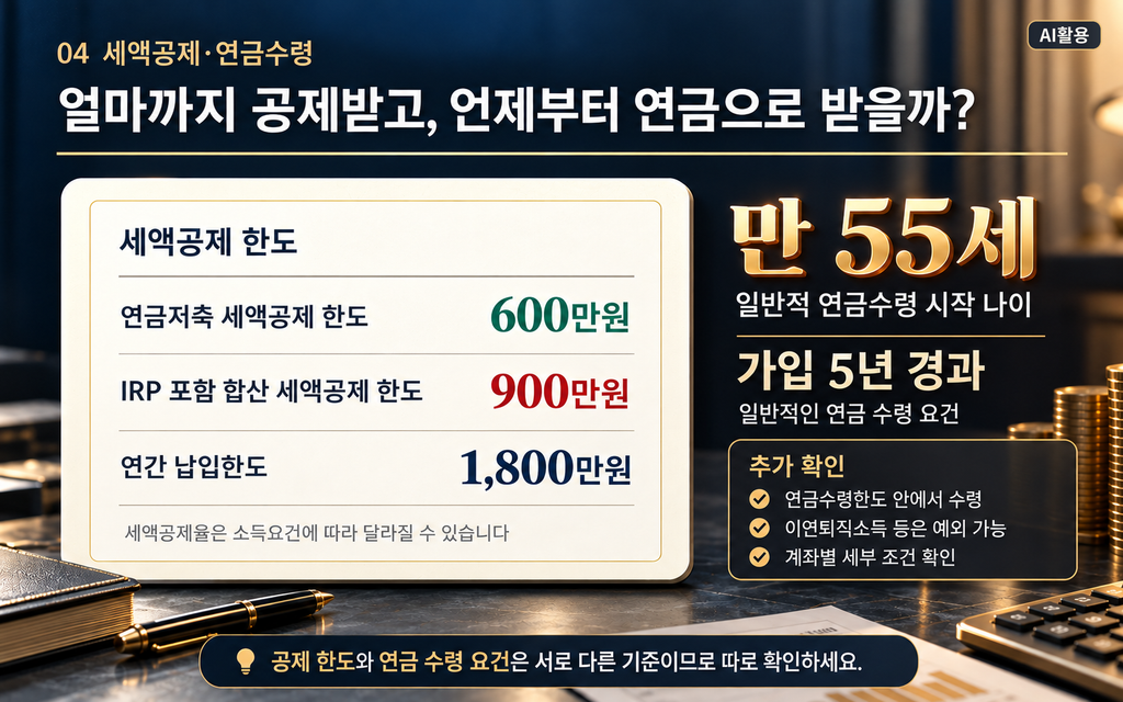 연금저축 주의사항┃가입부터 연금 수령까지 꼭 확인할 5가지 연금저축 세액공제 600만원과 IRP 합산 900만원 한도 및 연금 수령 요건