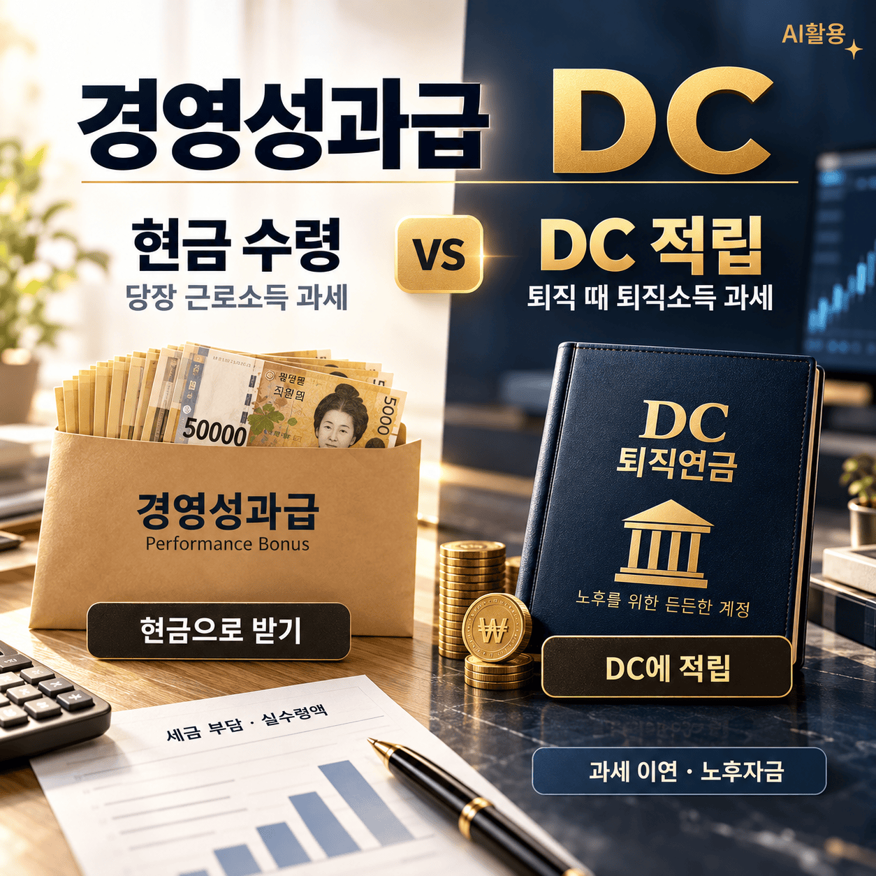 경영성과급 DC┃성과급 1,000만원 적립하면 세금은 얼마나 달라질까 관련글 썸네일
