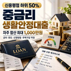 중금리 생활안정대출┃금리·한도·신청방법과 주택구입 약정 - 4