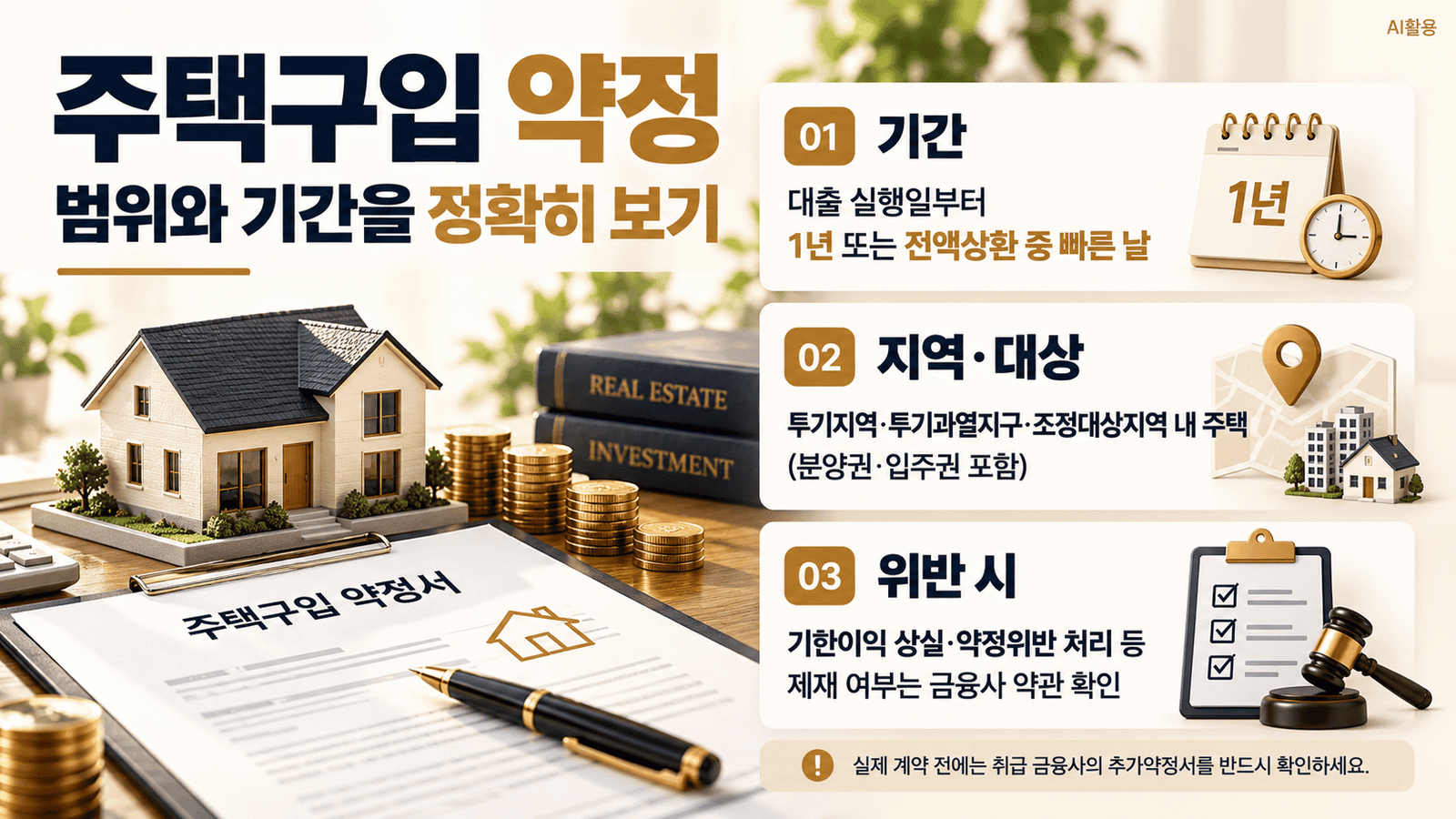 중금리 생활안정대출 주택구입 제한 기간·규제지역·위반 제재 설명 이미지