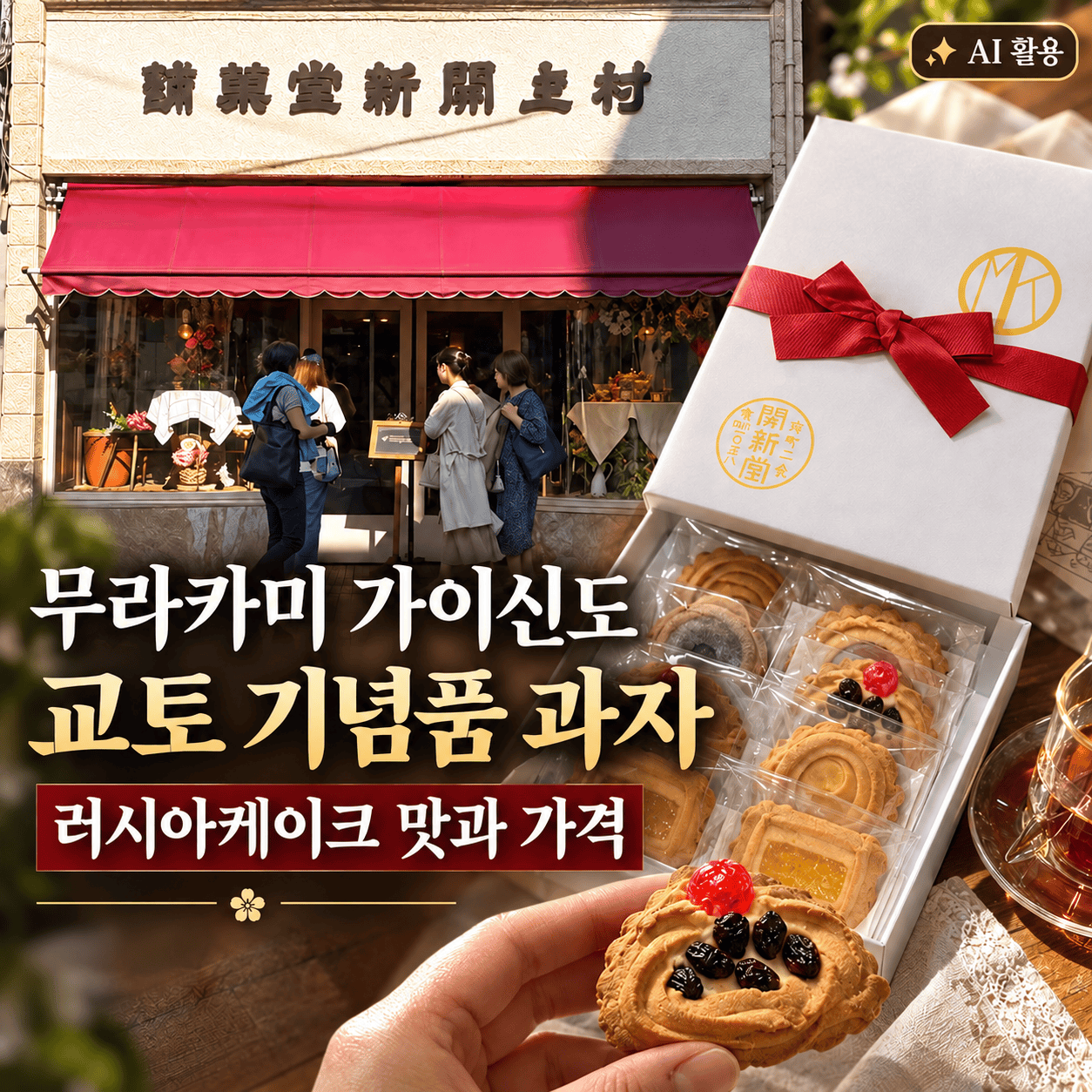 무라카미 가이신도┃교토 기념품 과자 러시아케이크 맛과 가격 - 3