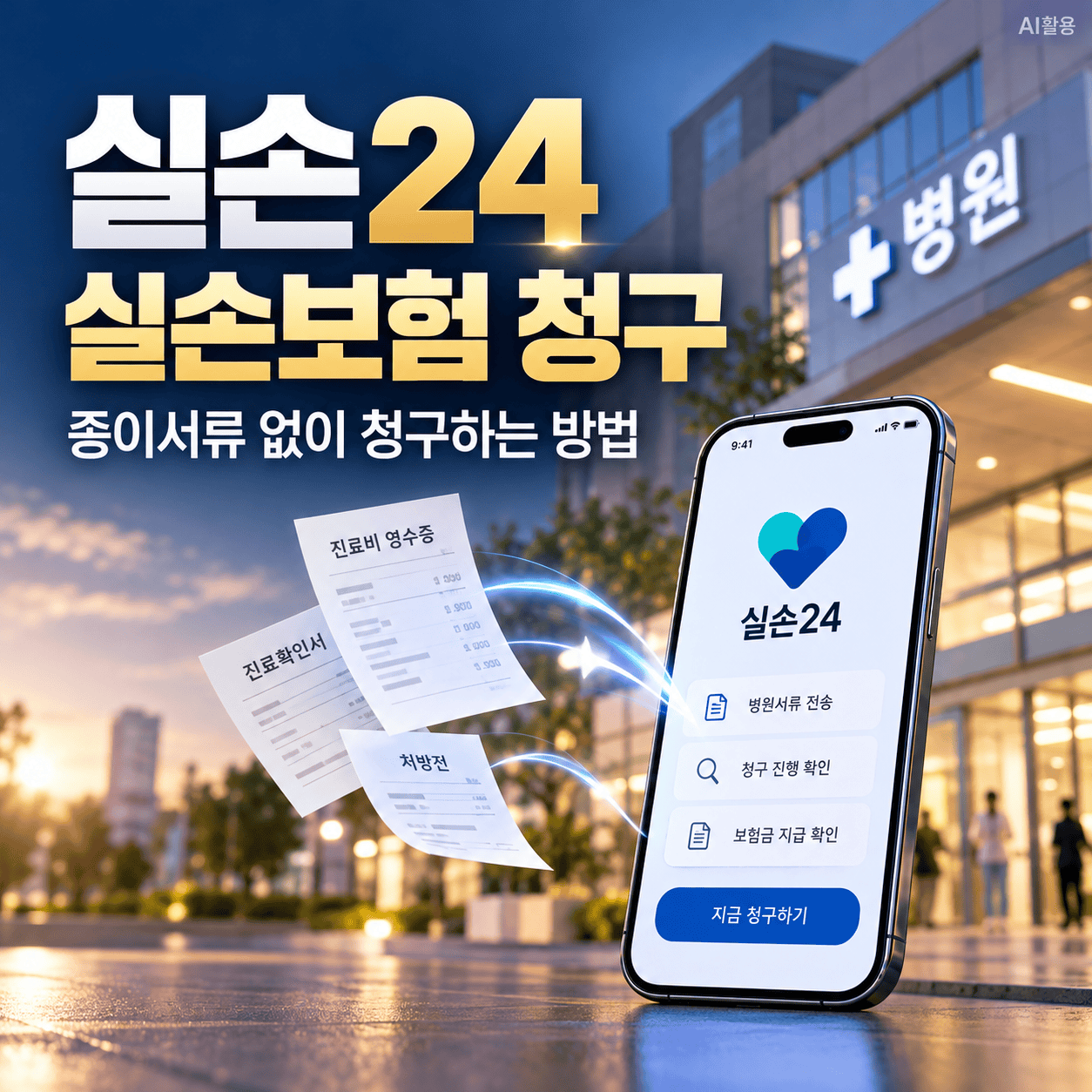 실손24 청구방법┃서류 없이 보험금 청구하는 순서와 이용 가능한 병원 - 2